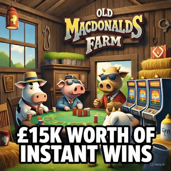 OLD MACDONALDS FARM! HELP FIND THE ANIMALS FOR INSTANT WINS! £500 END PRIZE!
